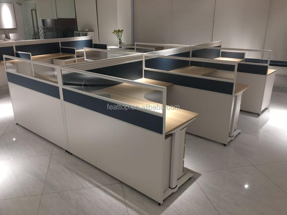 Tanie standardowe wymiary nowoczesne stacja robocza otwartych biurowych
