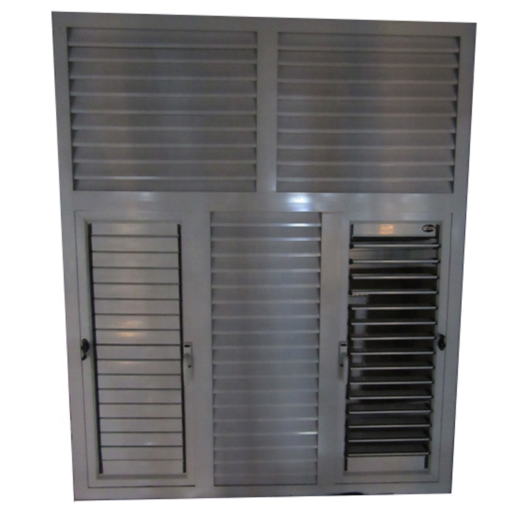 Water proof aluminium frame window with built-in shutter
