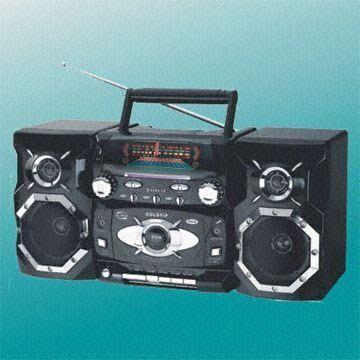 Mini Radio Cassette Recorder with 3-Band EQ and Karaoke Function