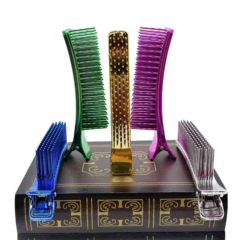 Hair Styling Clip Comb Long Handle Tooth Multifunctional Double Tooth Comb for Salon Use