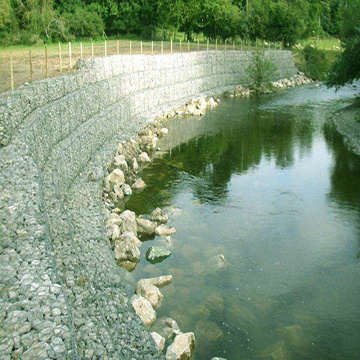 Sześciokątny gabion z siatki drucianej