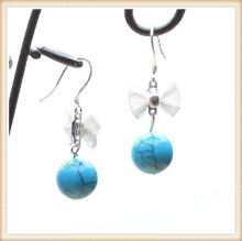 Beautiful 925 Silver Eardrop,Turquoise Earrings Fashion 2013