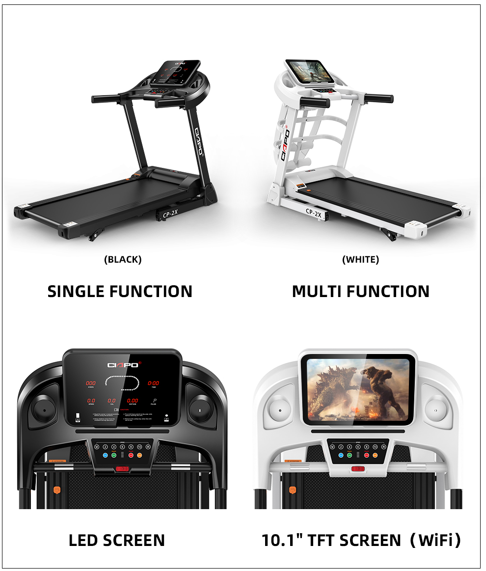 Factory CIAPO New Model X2 Hot Sale DC Motor Fashion Style Home Use Treadmill Running Machine