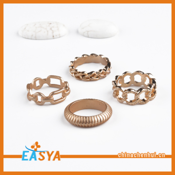 New Gold Twist Four Ring Sets Wholesale