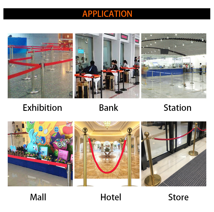 Wholesale Price Stainless Queue Management, Crowd Control Barrier Retractable Belt Stanchion For Exhibition/