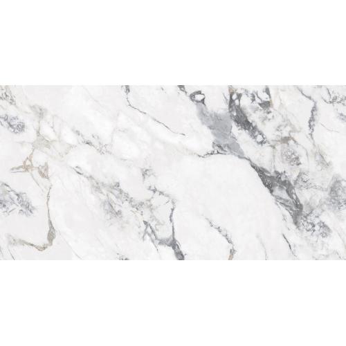 Telha de piso cerâmico branco 900x1800mm Marble Look