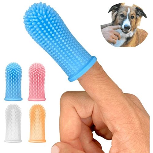 Food Gred Silicone Dog Fingerbrush Toothbrush