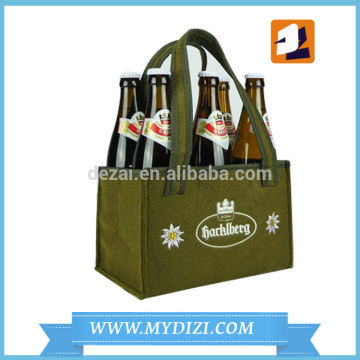felt Shopping Bag for 6 bottle