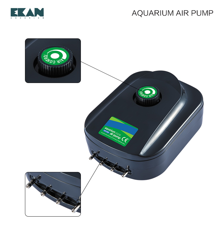 Aquarium 4 Output High Power Aquarium Air Pump Aquarium