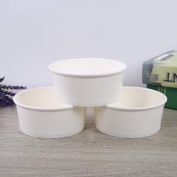 Biodegradable paper soup bowl round food container