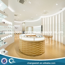 lighted glass display case,round glass display case for sunglass