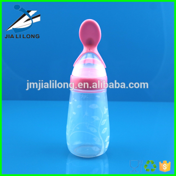 Silicone baby bottle spoon baby training spoon