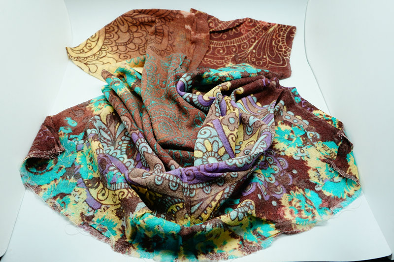 Printed Wool Scarf Yf 2013 774 2