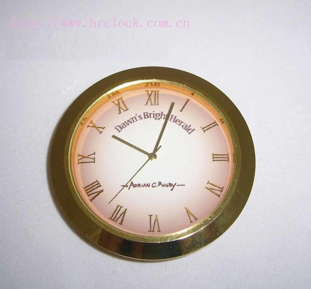 55mm Diameter Clock Fit UPS Inserts Fit Diameter 50mm Mounting Hole Gold Clock Inserts