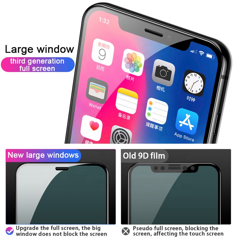 Fulltäckande skärmskydd för härdat glas Full coverage privacy tempered glass screen protector