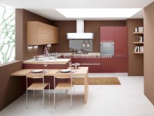 Red kitchen cabinet PKC-114