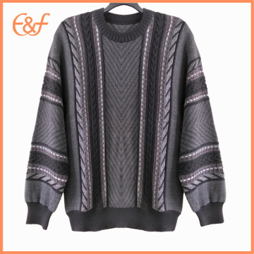 Fashion Mens Cable Knit Pullover  Sweater Jumper