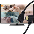 Reversible Short 8K HDMI Male to Female HDMI Cable