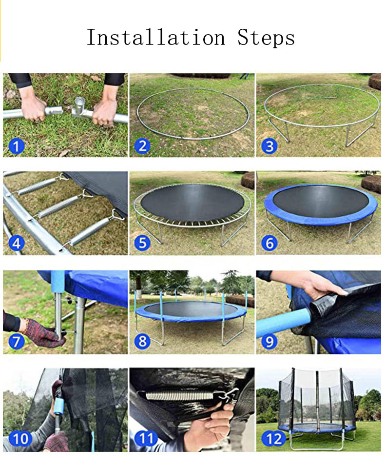 Parque de trampolim ao ar livre Outdoor Trampoline Park