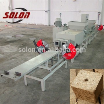 Factory price compressed wood chip block making machine/wood block making machine/wood pallet leg making machine