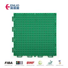 Outdoor synthetic self draining hockey flooring