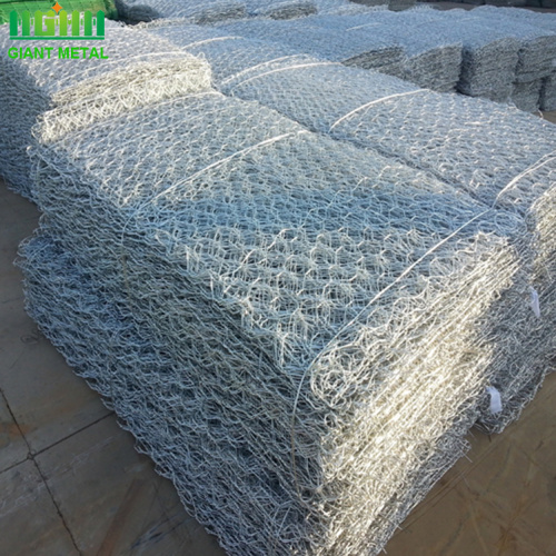 PVC gecoate zeshoekige gegalvaniseerde stenen kooi gabion gaas