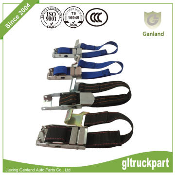 Push-Tab-Release Steel Over-center Buckle With Flat Hook