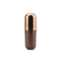 Acrylic brown pump sleeve electroplating acrylic lotion bottle