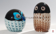 Ingenious Owls Glass Sculpture