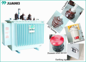 Toroidal 100 KVA Oil Electrical Power Transformer 11KV Cu 0.075KW with Copper Windings