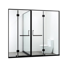 Popular Rectangular Tempered Glass High Door Shower Enclosure
