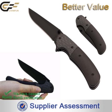 Top quality powerful and portable folding black oxidized jaguar knife