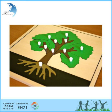 Handmade counting maple infant nursery montessori sets