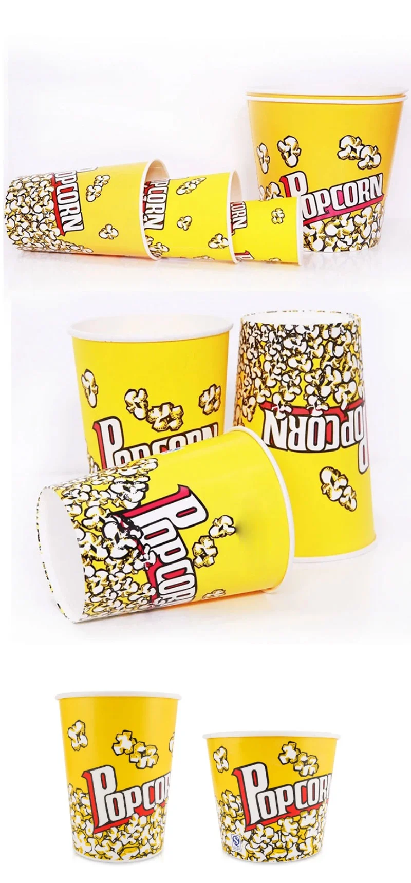 Wholesale Disposable Custom Logo Printed Popcorn Paper Cup for Camping