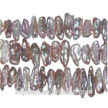 Wholesale Cultured Huge Freshwater Pearls 8-20mm Lavender Natural Biwa Shape Pearls Loose Strand