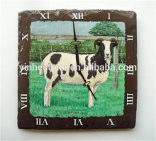 Eco-friendly slate wall clock decoration,wall hanging decoration