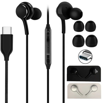 AKG Original USB Type C In-Ear Earphones with Mic for Samsung Galaxy S20 & Note 10
