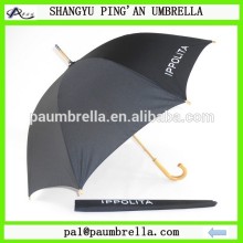 Popular cheap automatic wooden gentlemen rain umbrella