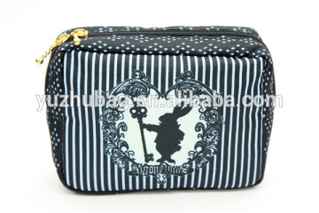 China suppliers stripe leather beauty case