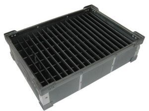 Plastic turnover basket