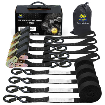 Medium duty Ratchet Tie Down Set