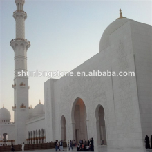 White marble exterior wall Project,white stone tile