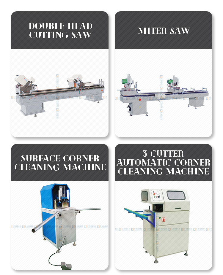 Top And Bottom Two Cutter Surface Corner Clean Machine For PVC UPVC Profile