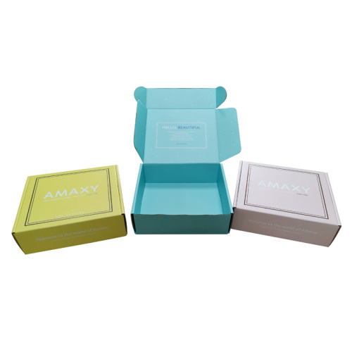Collapsible beauty packaging paper box flat shipping box