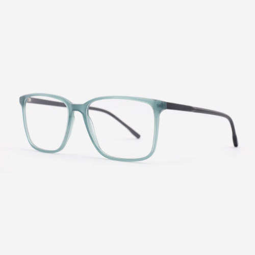 Super thin Rectangular Acetate Men's Optical Frames