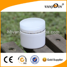 Cheap White HDPE Cosmetic Jars Plastic 120ml with Double Layer Caps