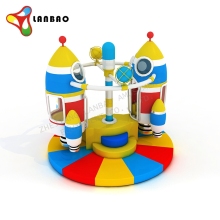 Electric Rotating Rocket Turntable for Kids' Indoor Playground