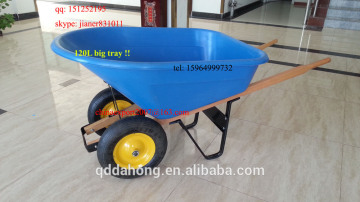 Heavy Duty Construction Plastic Wheelbarrow WH8802