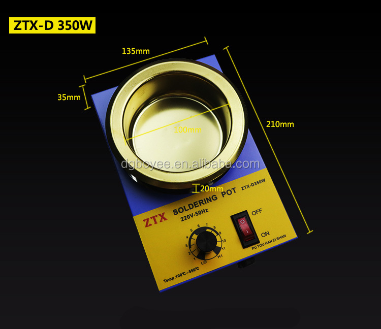 Portable tin furnace temperature control solder port   lead-free solder pot soldering tin stove