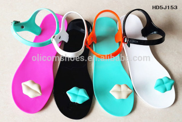 2015 Cheap women jelly PVC sandal jelly shoes